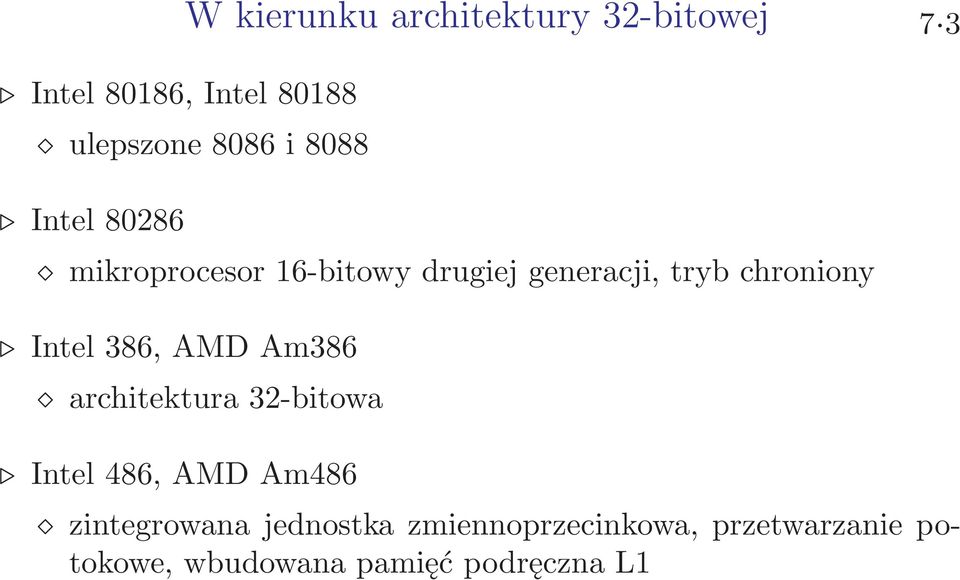 tryb chroniony Intel386,AMDAm386 architektura 32-bitowa Intel486,AMDAm486