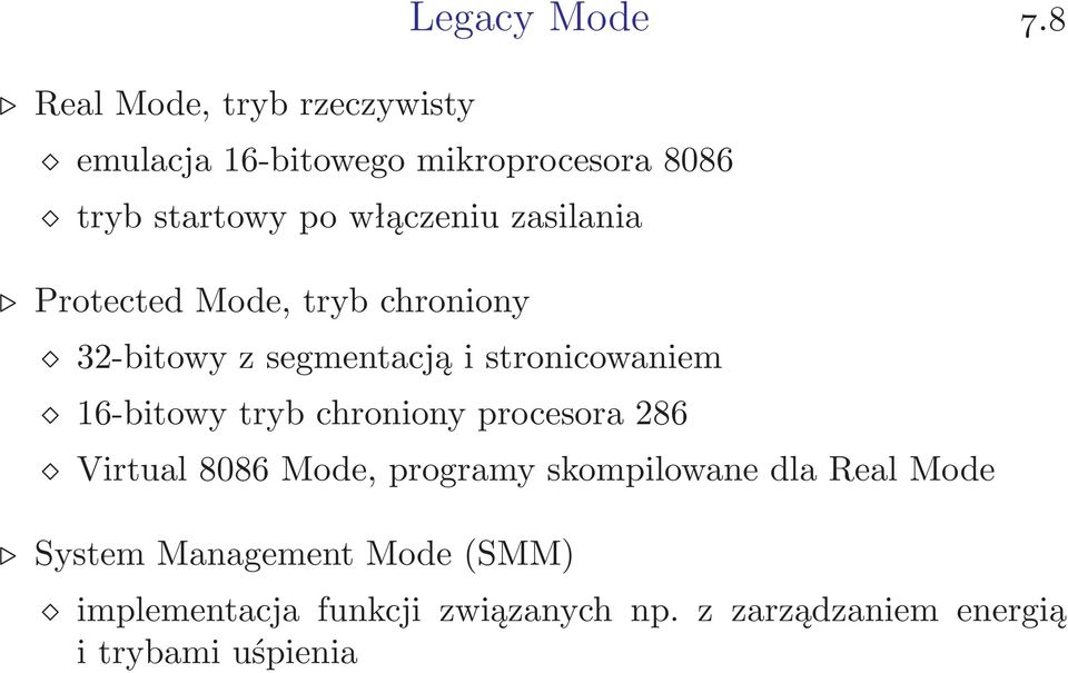 chroniony procesora 286 Legacy Mode 7.