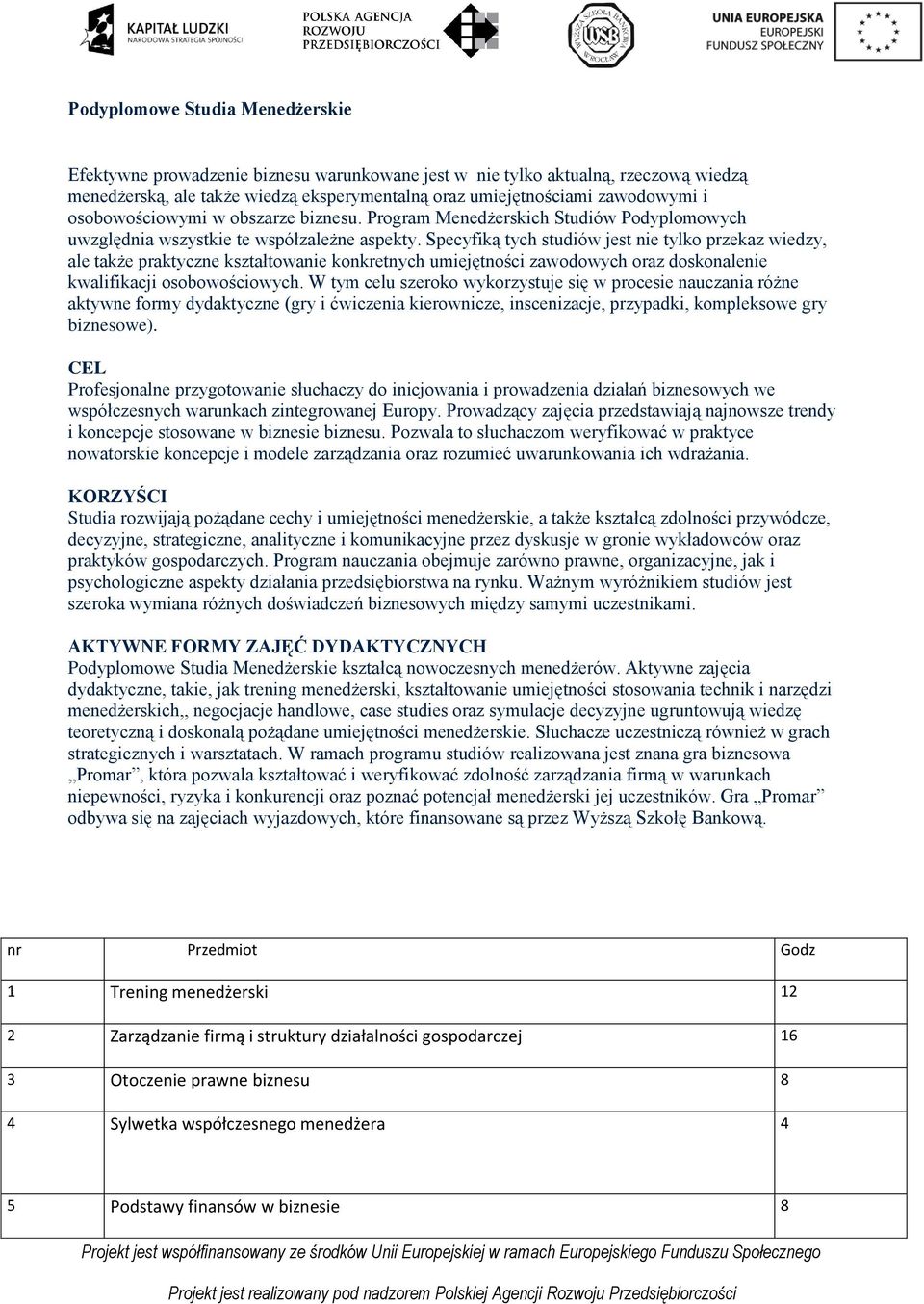 Specyfiką tych studiów jest nie tylko przekaz wiedzy, ale także praktyczne kształtowanie konkretnych umiejętności zawodowych oraz doskonalenie kwalifikacji osobowościowych.