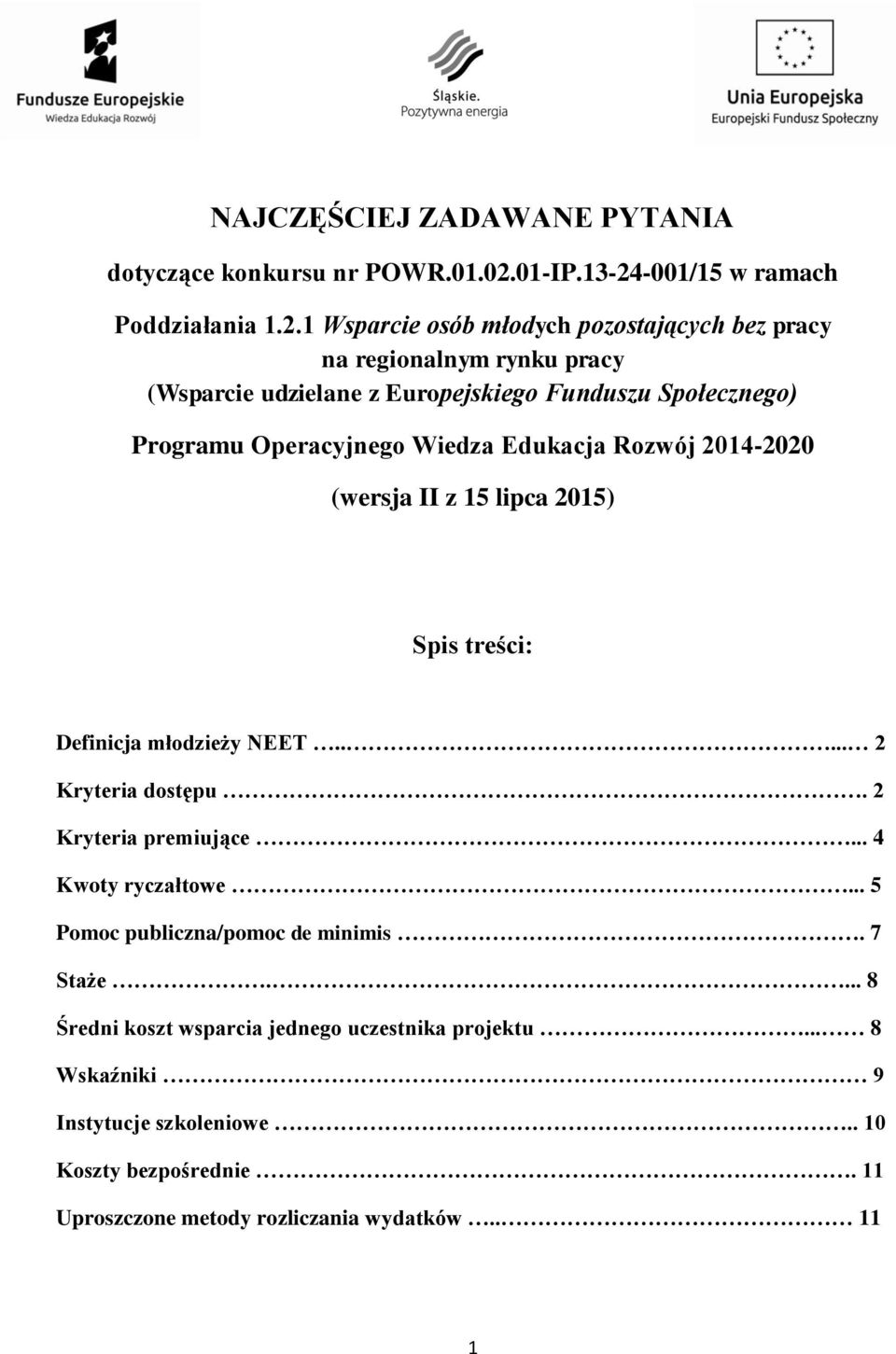 -001/15 w ramach Poddziałania 1.2.