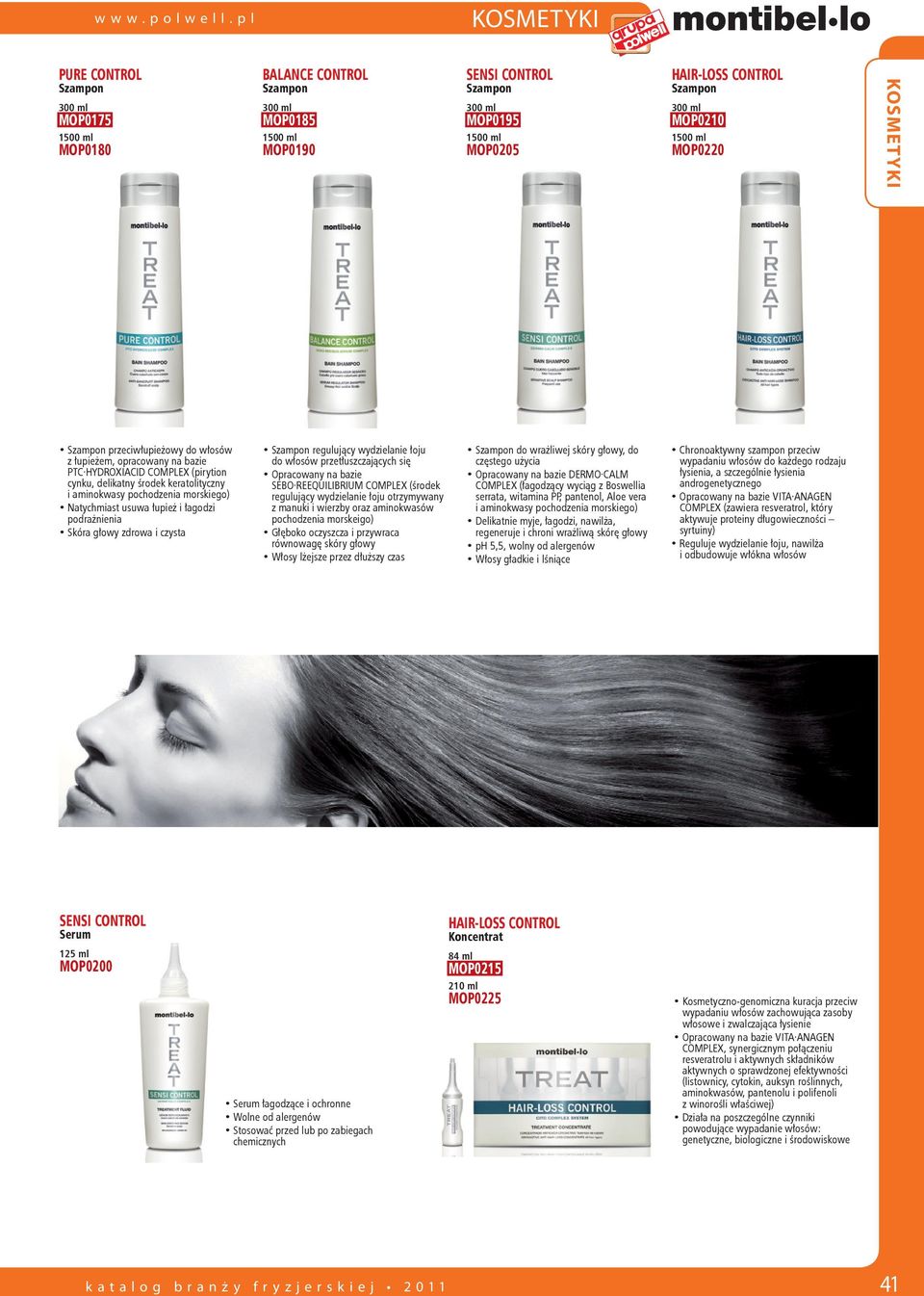 HYDROXIACID COMPLEX (pirytion cynku, delikatny środek keratolityczny i aminokwasy pochodzenia morskiego) Natychmiast usuwa łupież i łagodzi podrażnienia Skóra głowy zdrowa i czysta regulujący