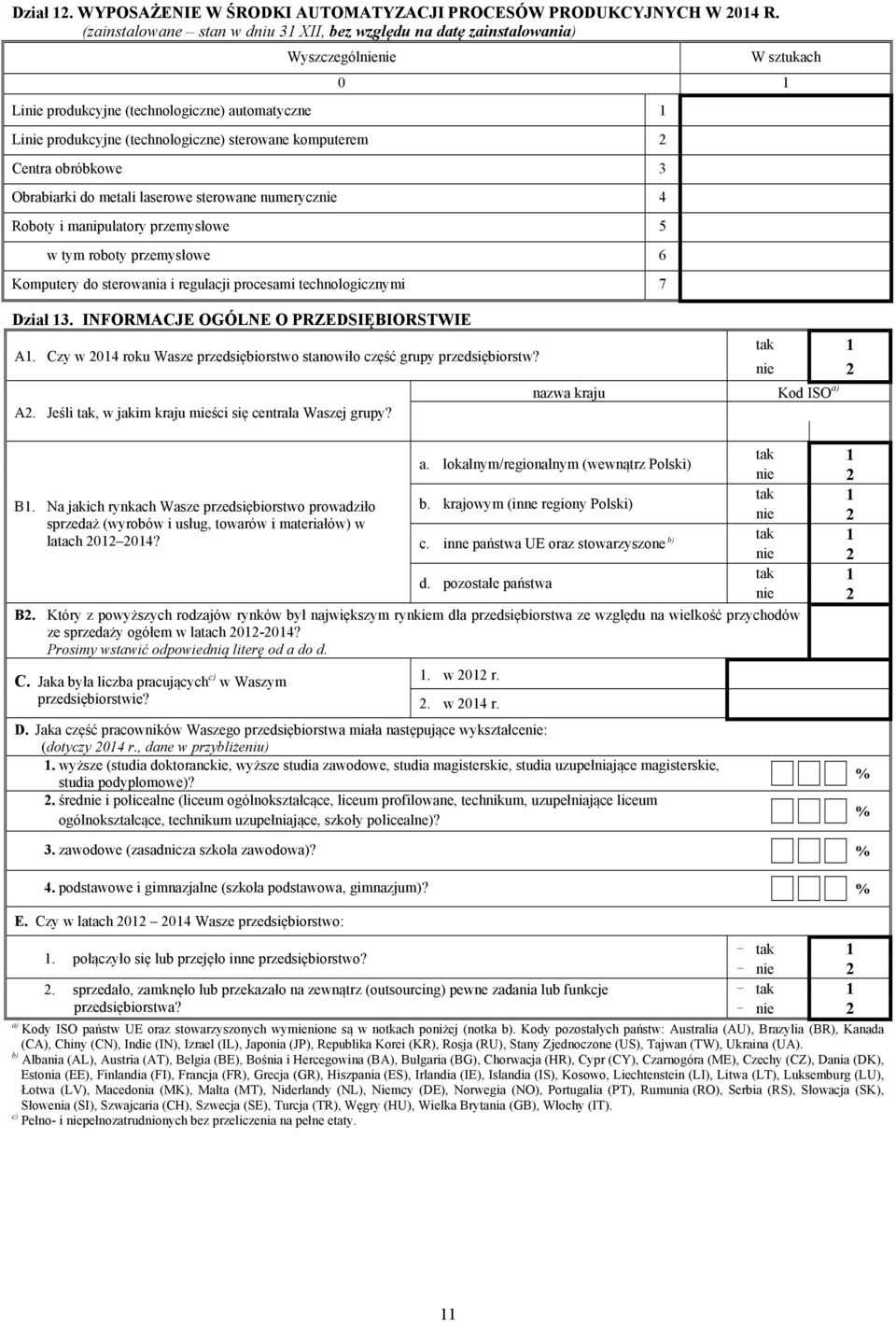 komputerem 2 Centra obróbkowe 3 Obrabiarki do metali laserowe sterowane numerycznie 4 Roboty i manipulatory przemysłowe 5 w tym roboty przemysłowe 6 Komputery do sterowania i regulacji procesami