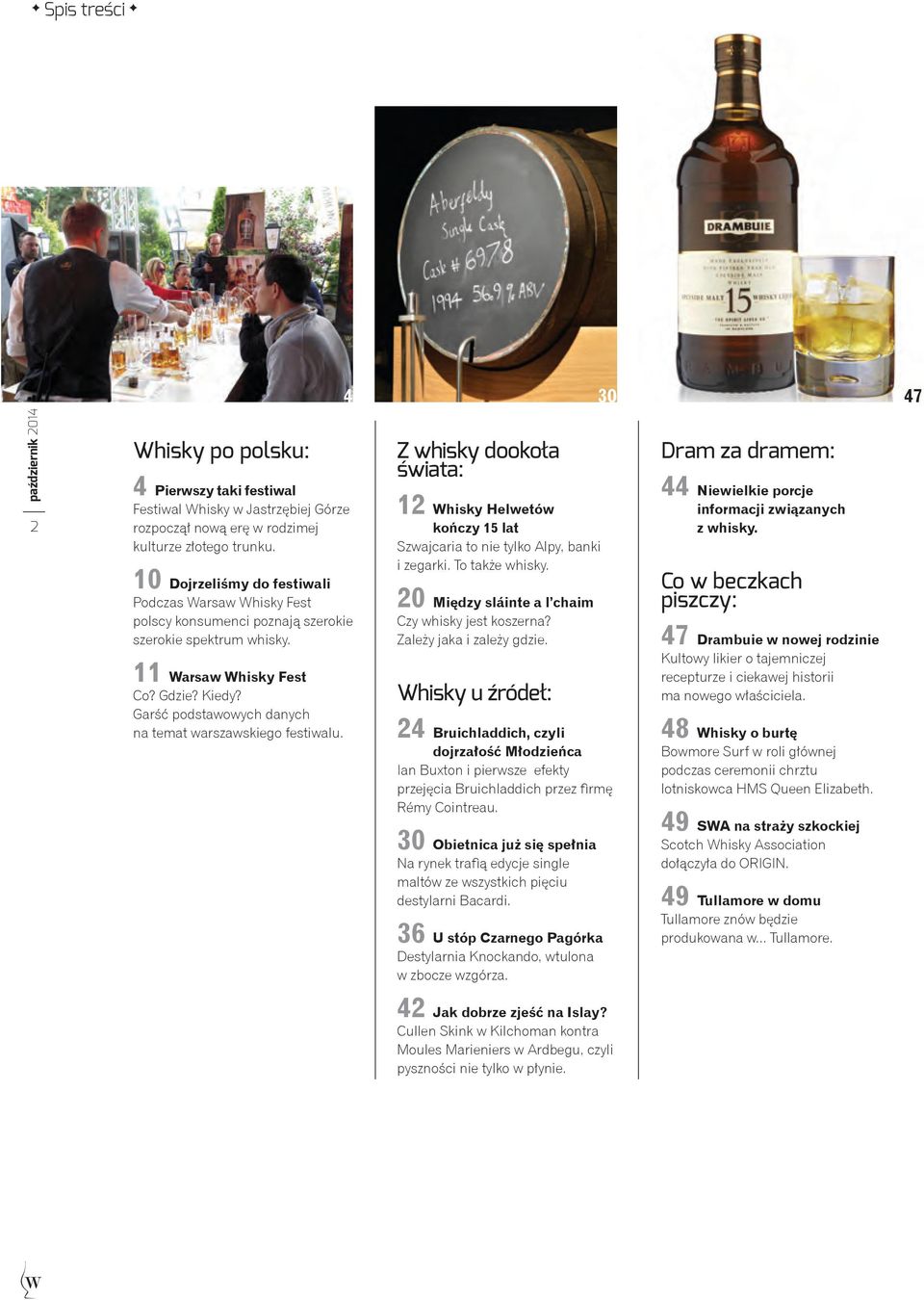 Garść podstawowych danych na temat warszawskiego festiwalu. Z whisky dookoła świata: 12 Whisky Helwetów kończy 15 lat Szwajcaria to nie tylko Alpy, banki i zegarki. To także whisky.