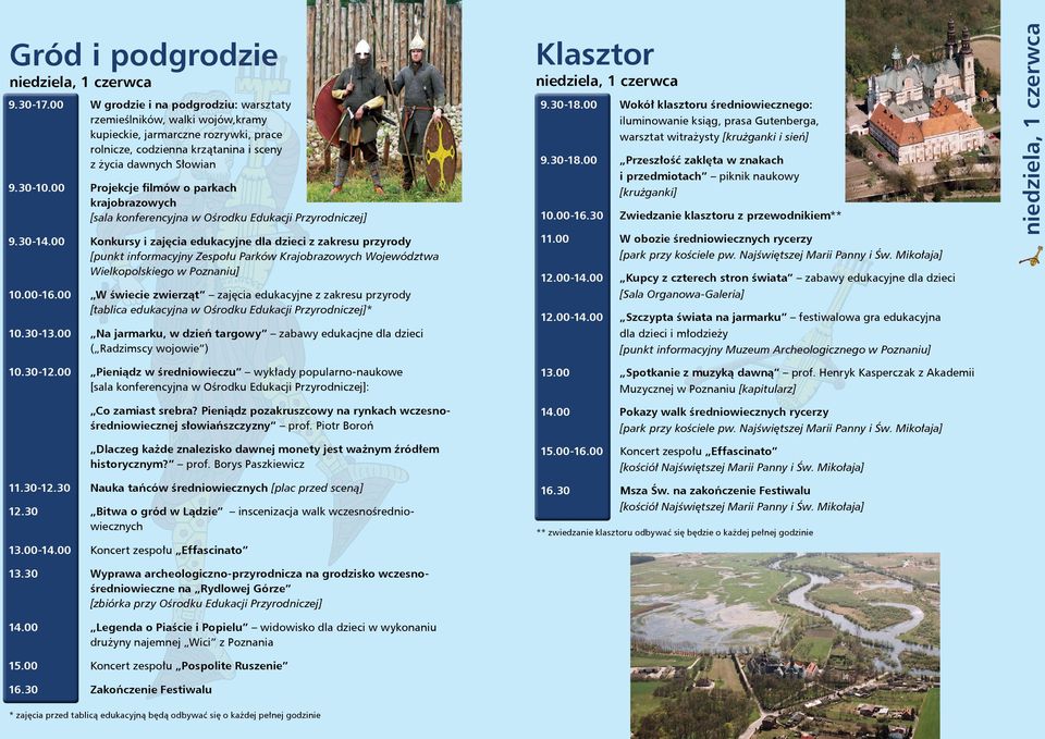 00 Projekcje filmów o parkach krajobrazowych [sala konferencyjna w Ośrodku Edukacji Przyrodniczej] 9.30-14.