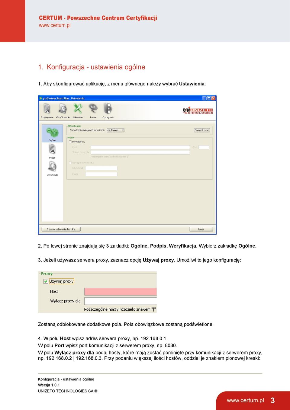 procertum SmartSign 3.2 kwalifikowany znacznik czasu do użycia z procertum  CLIDE Client - Instrukcja obsługi wersja UNIZETO TECHNOLOGIES SA - PDF  Darmowe pobieranie