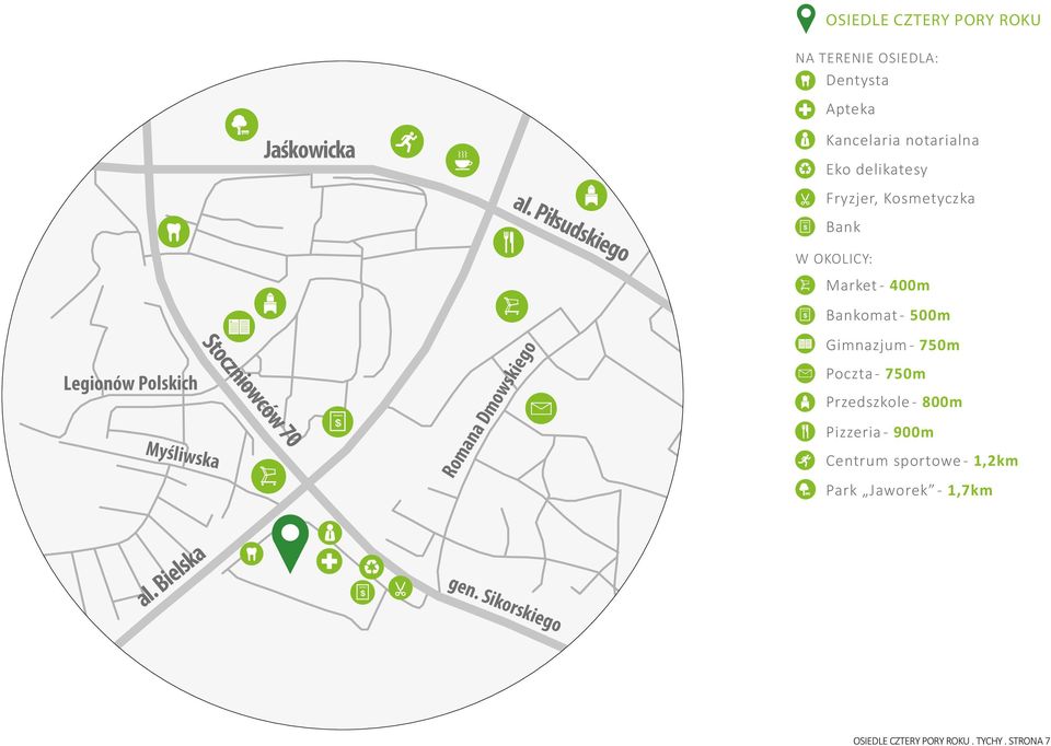 Stoczniowców 70 Romana Dmowskiego W OKOLICY: Market - 400m Bankomat - 500m Gimnazjum - 750m Poczta - 750m