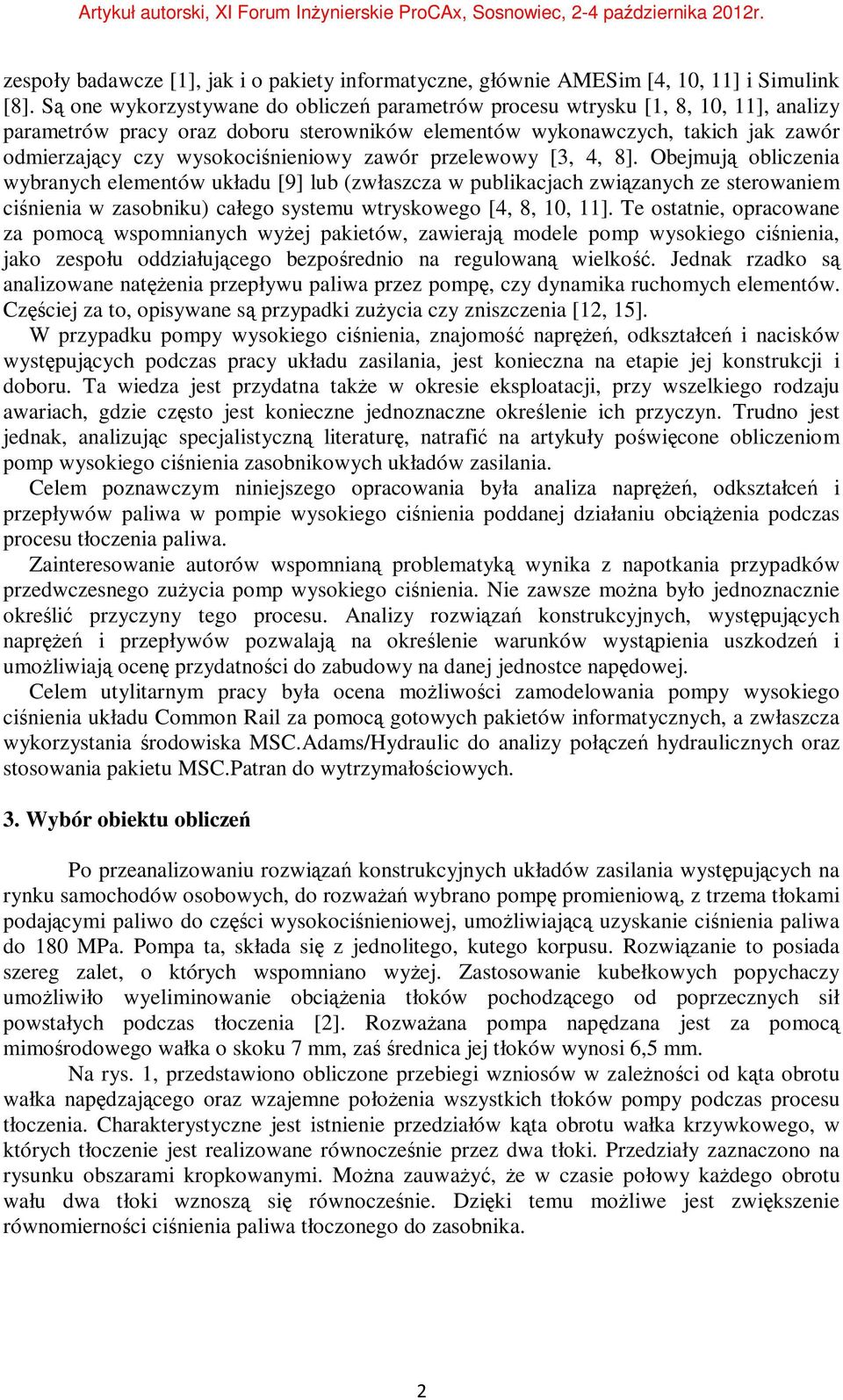 wysokociśnieniowy zawór przelewowy [3, 4, 8].
