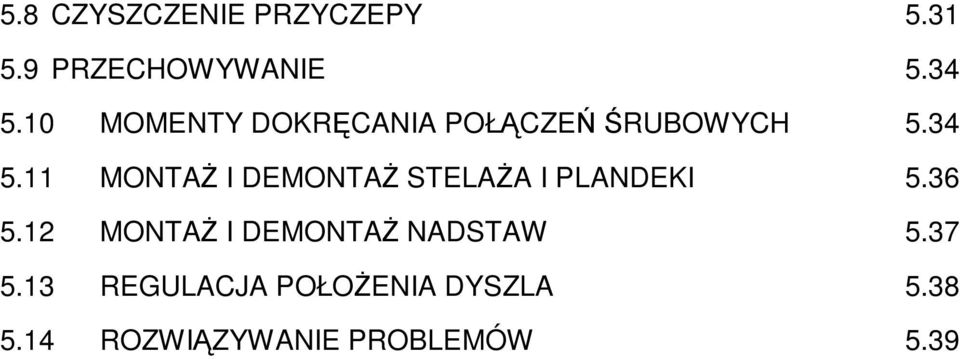 11 MONTAś I DEMONTAś STELAśA I PLANDEKI 5.36 5.