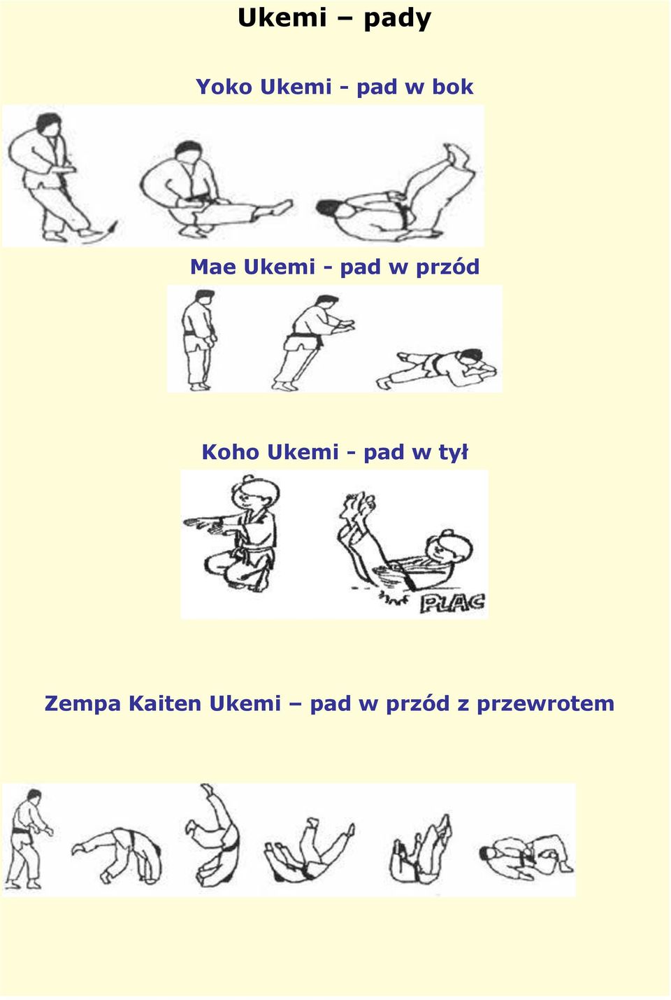 Koho Ukemi - pad w tył Zempa