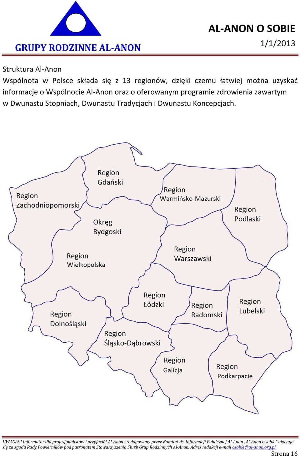 Al-Anon oraz o oferowanym programie zdrowienia zawartym w