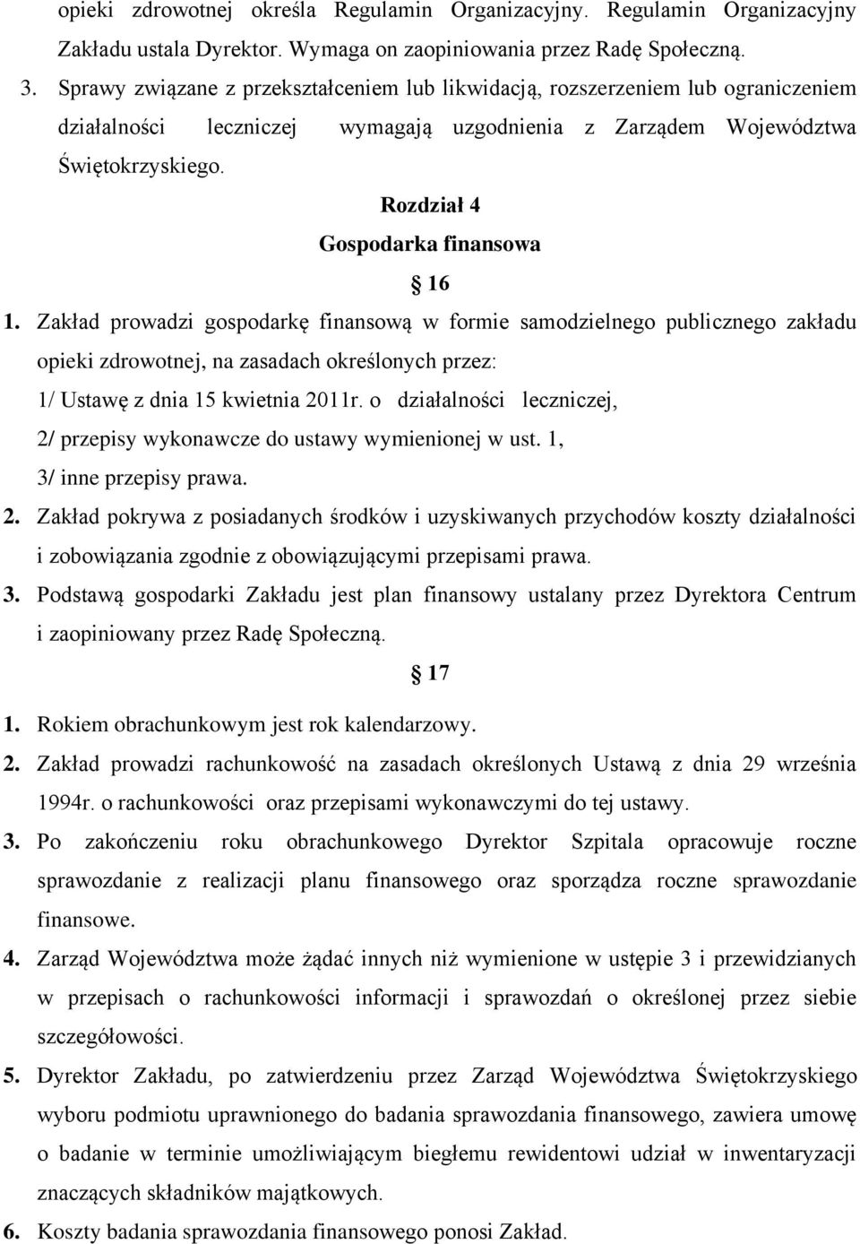 Rozdział 4 Gospodarka finansowa 16 1.