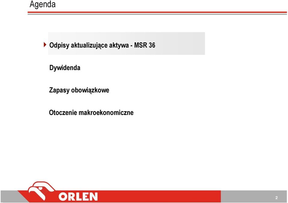 MSR 36 Dywidenda Zapasy