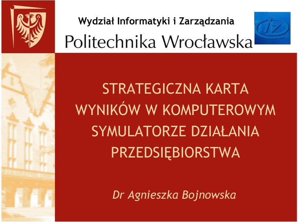 KOMPUTEROWYM SYMULATORZE DZIAŁANIA