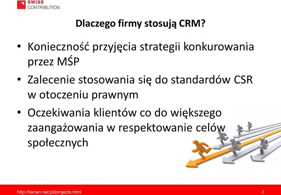 Zalecenie stosowania się do standardów CSR w otoczeniu