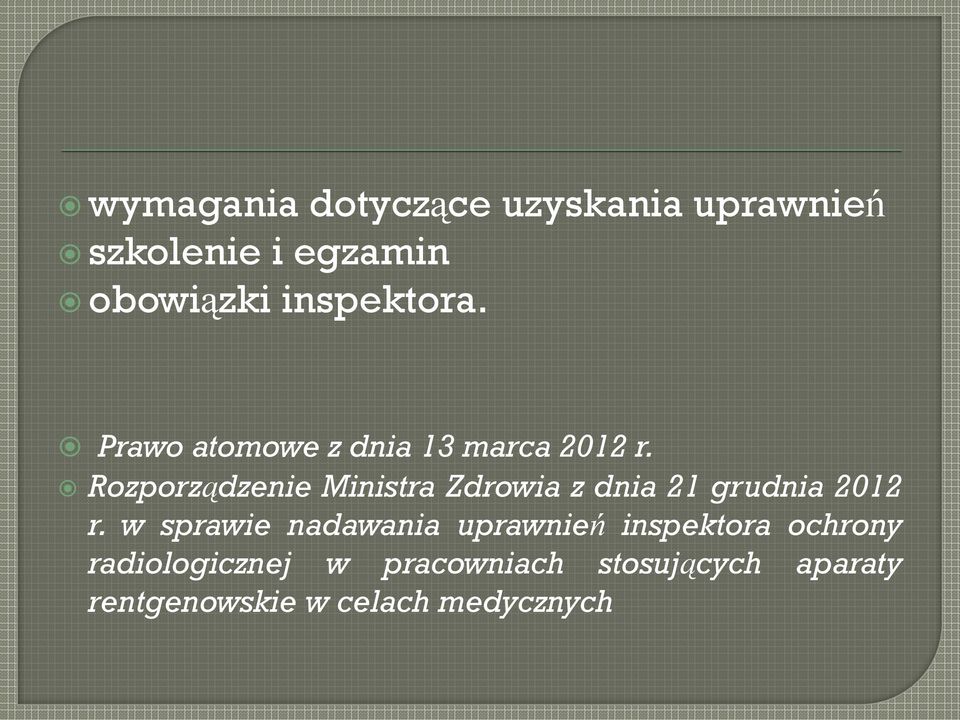 Rozporządzenie Ministra Zdrowia z dnia 21 grudnia 2012 r.