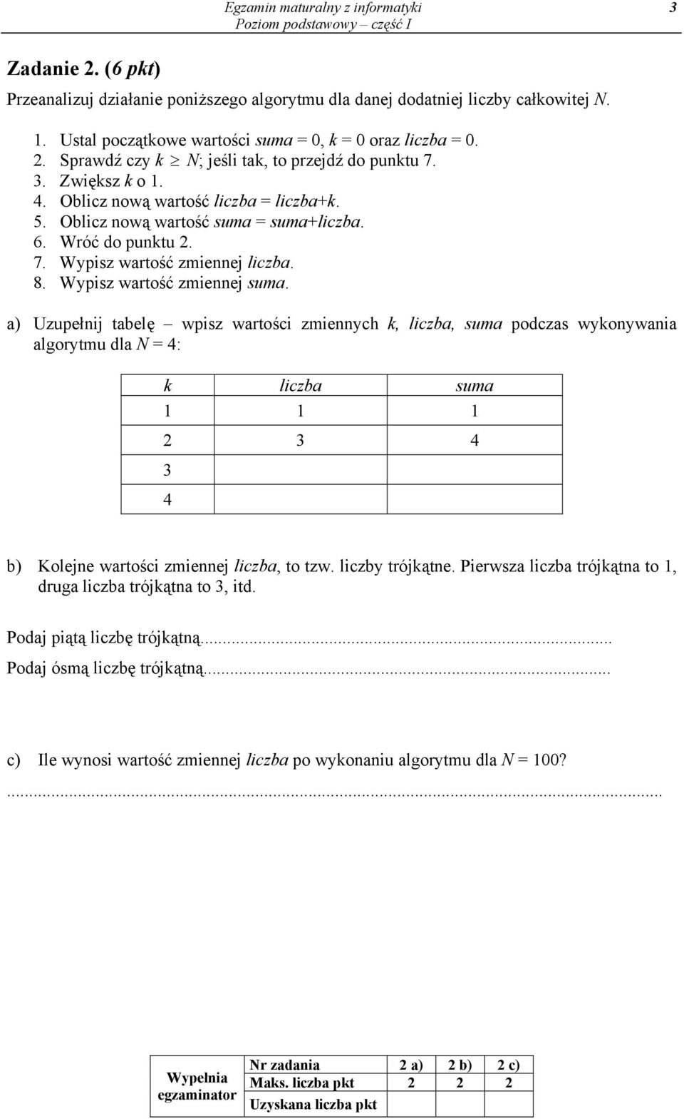 8. Wypisz wartość zmiennej suma.