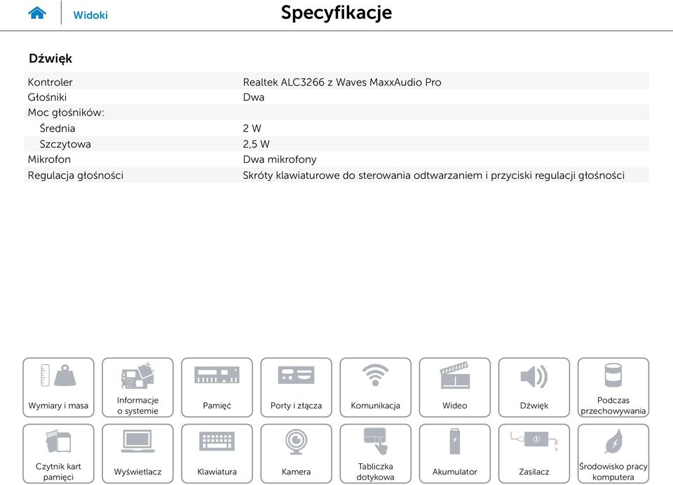 MaxxAudio Pro Dwa 2 W 2,5 W Dwa mikrofony Skróty