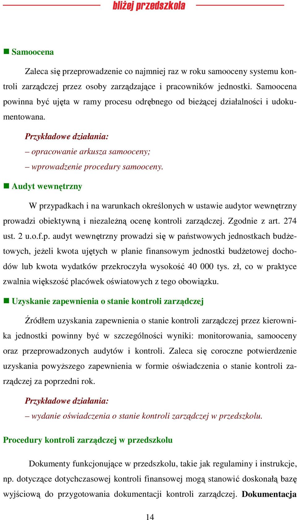 Audyt wewnętrzny W pr