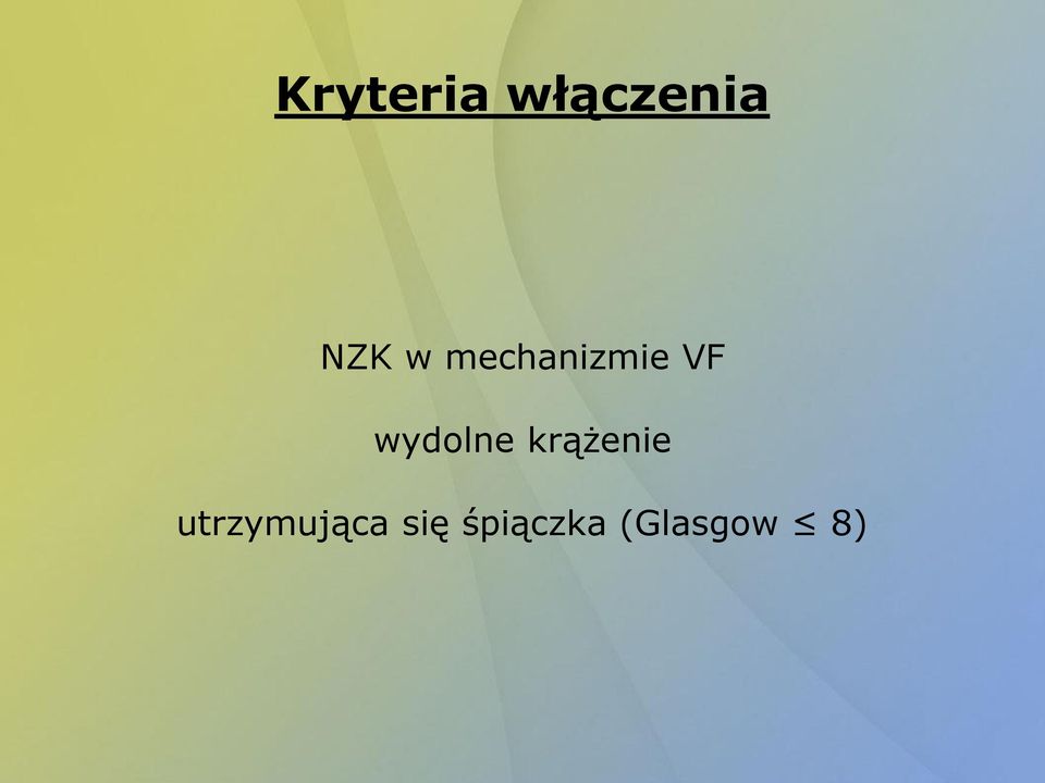 wydolne krążenie