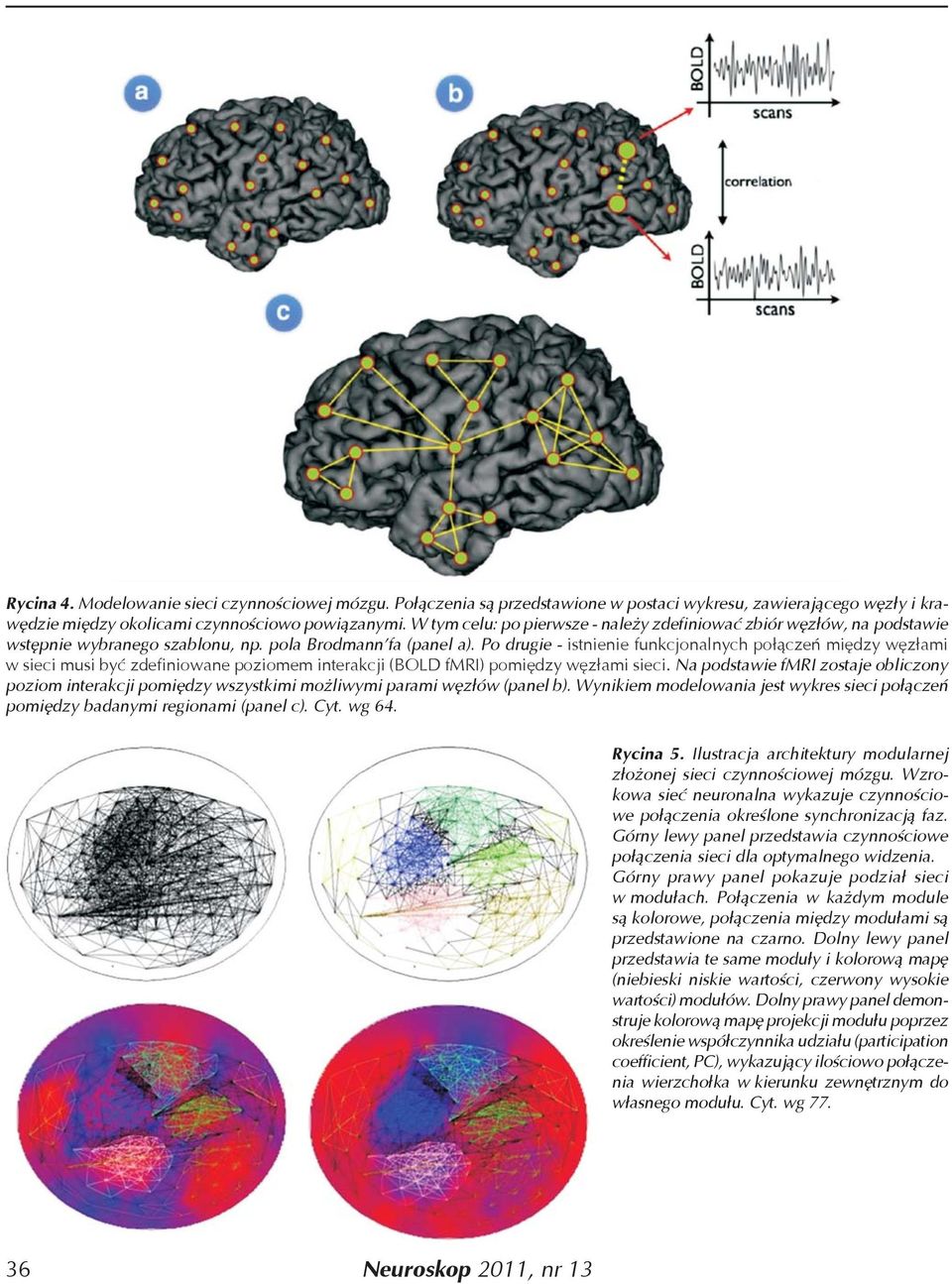 Po drugie - istnienie funkcjonalnych połączeń między węzłami w sieci musi być zdefiniowane poziomem interakcji (BOLD fmri) pomiędzy węzłami sieci.