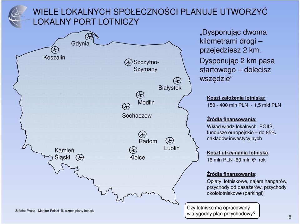 finansowania: Wkład władz lokalnych.