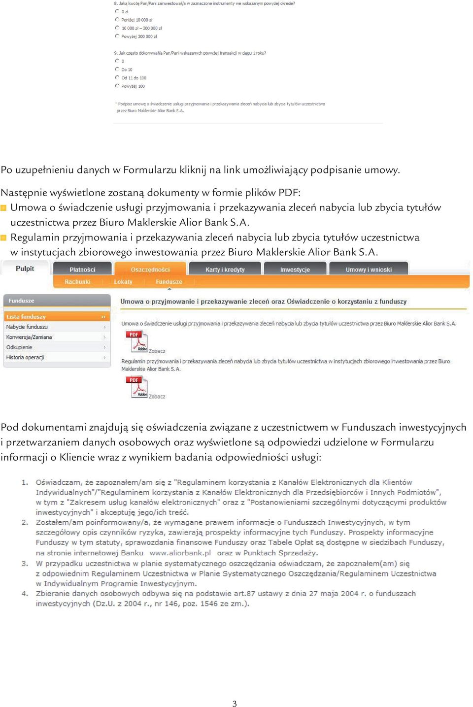 Maklerskie Alior Bank S.A. Regulamin przyjmowania i przekazywania zleceń nabycia lub zbycia tytułów uczestnictwa w instytucjach zbiorowego inwestowania przez Biuro Maklerskie Alior Bank S.