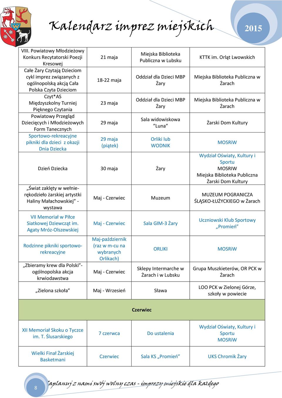 Biblioteka Publiczna w Lubsku Oddział dla Dzieci MBP Oddział dla Dzieci MBP Luna Orliki lub WODNIK Dzień Dziecka 30 maja Świat zaklęty w wełnierękodzieło żarskiej artystki Haliny Małachowskiej -