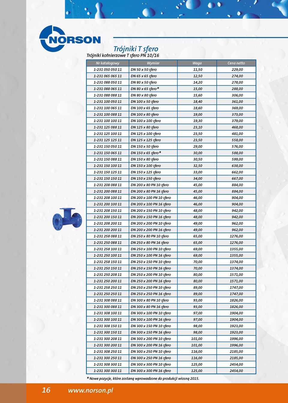 088 088 11 DN 80 x 80 sfero 15,60 306,00 1-231 100 050 11 DN 100 x 50 sfero 18,40 361,00 1-231 100 065 11 DN 100 x 65 sfero 18,60 369,00 1-231 100 088 11 DN 100 x 80 sfero 19,00 373,00 1-231 100 100