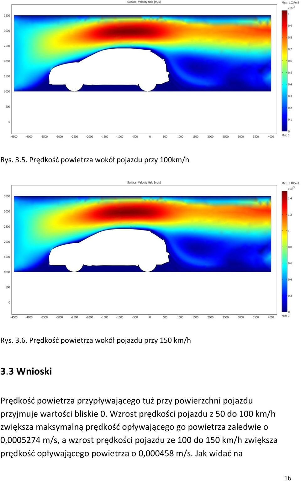 Wzrost prędkości pojazdu z 50 do 100 km/h zwiększa maksymalną prędkość opływającego go powietrza zaledwie o