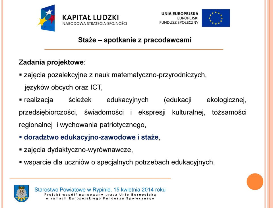 ekspresji kulturalnej, tożsamości regionalnej i wychowania patriotycznego, doradztwo