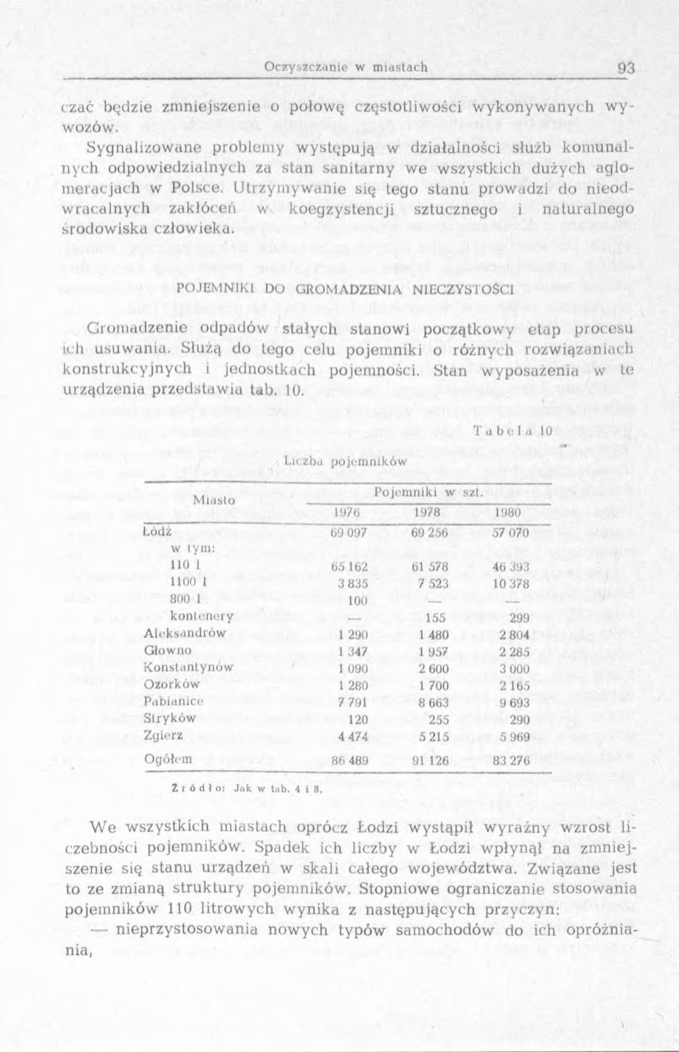 U trzym y w anie się tego stan u prow adzi do nieodw racalnych zakłóceń w koegzystencji sztucznego i n atu raln eg o środow iska człowieka.