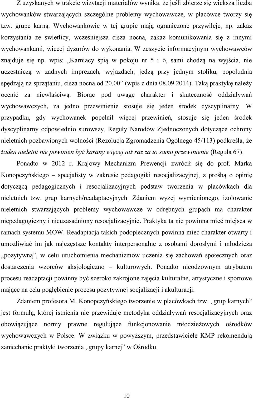 W zeszycie informacyjnym wychowawców znajduje się np.