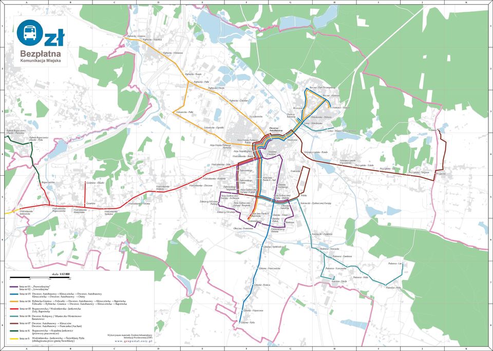 Cmentarz Wolności - Stadion Brzozowa Folwarecka - Pałki Dworzec Kolejowy Szczejkowicka Mikołowska - Dębowa Leśna - Mikołowska Folwarecka - Ogródki Rybnik Boguszowice Osiedle - Patriotów Dworzec