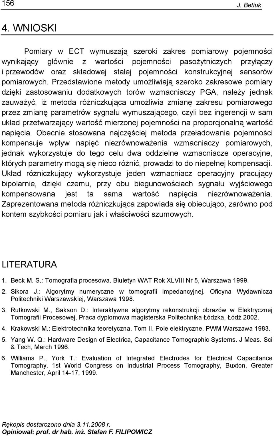 sensorów pomiarowych.