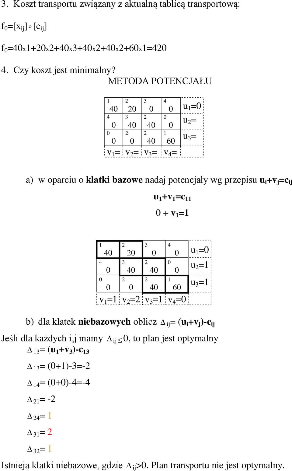 +v =c + v = u = u = 6 v = v = v = v = u = b) dla klatek ebazowych oblcz = (u +v )-c Jeśl dla każdych, mamy, to