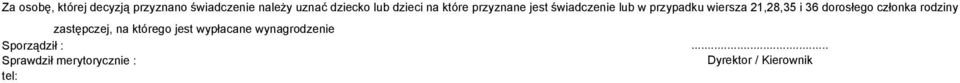 i 36 dorosłego członka rodziny zastępczej, na którego jest wypłacane