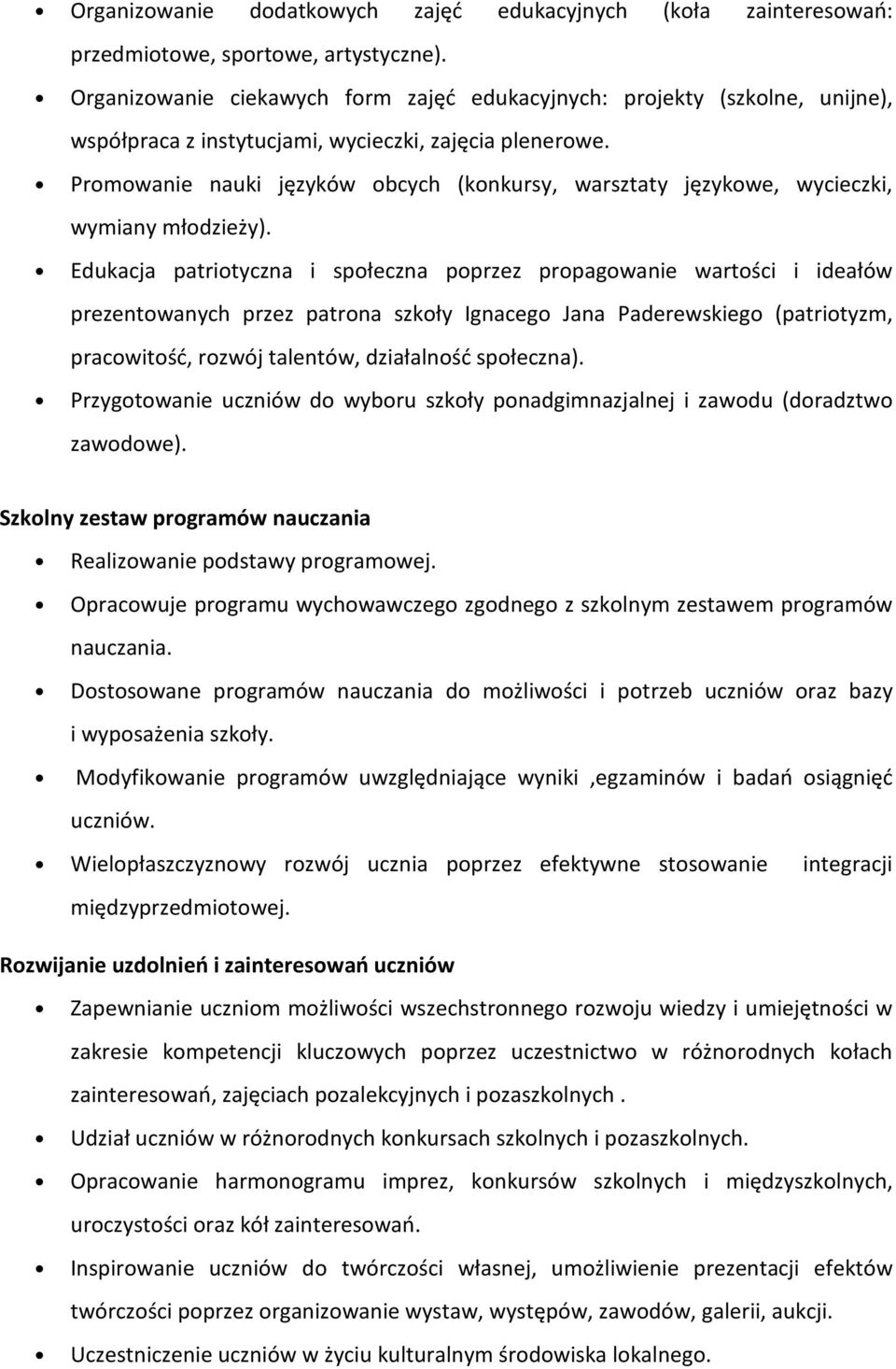 Promowanie nauki języków obcych (konkursy, warsztaty językowe, wycieczki, wymiany młodzieży).