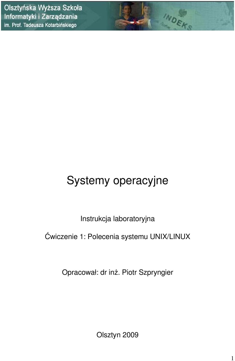 Polecenia systemu UNIX/LINUX