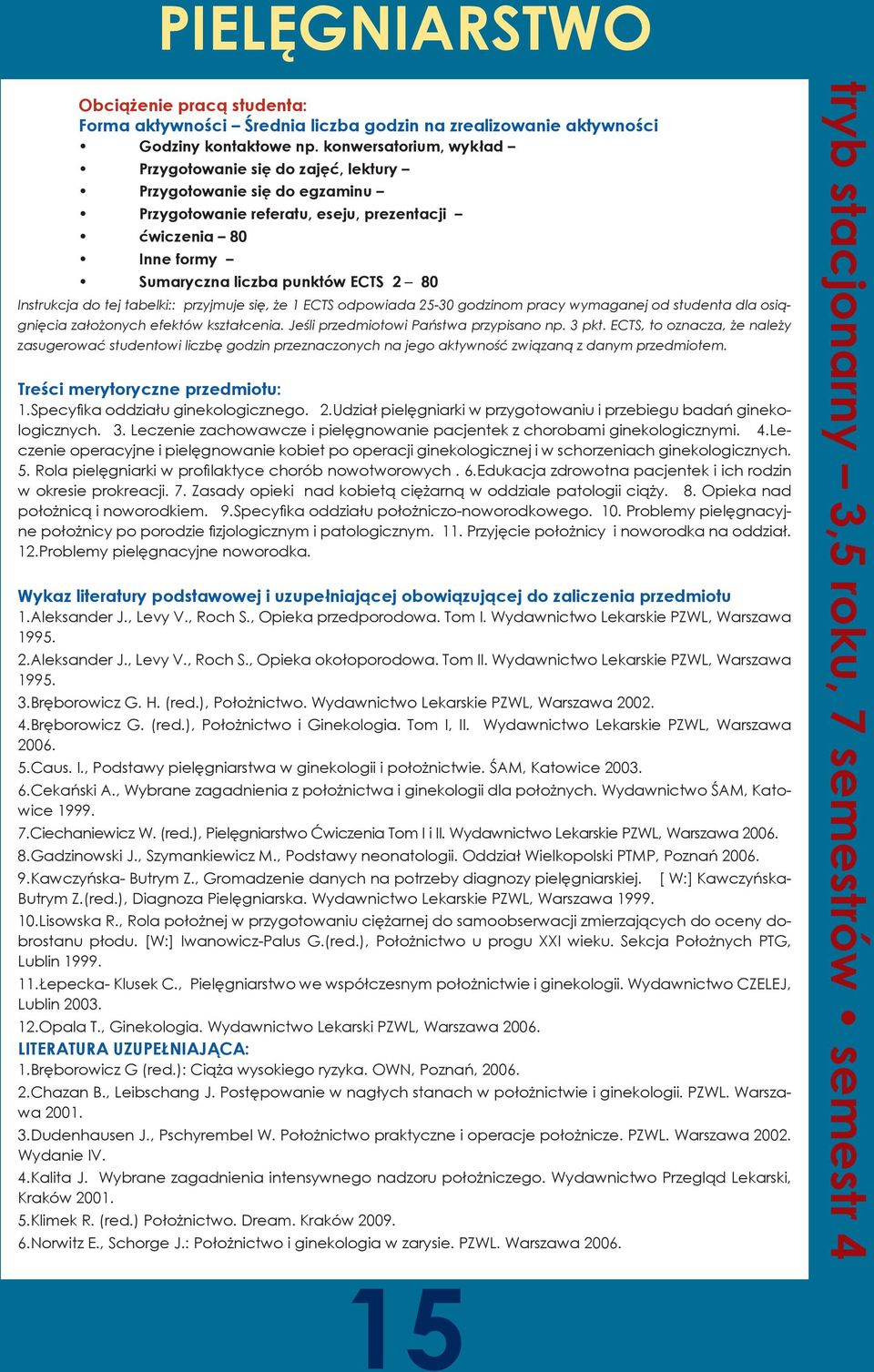 Instrukcja do tej tabelki:: przyjmuje się, że 1 ECTS odpowiada 25-30 godzinom pracy wymaganej od studenta dla osiągnięcia założonych efektów kształcenia. Jeśli przedmiotowi Państwa przypisano np.