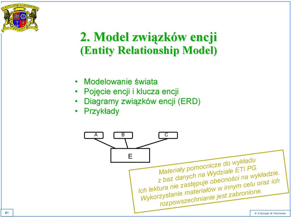 pomocnicze do wykładu z baz danych na Wydziale ETI PG.