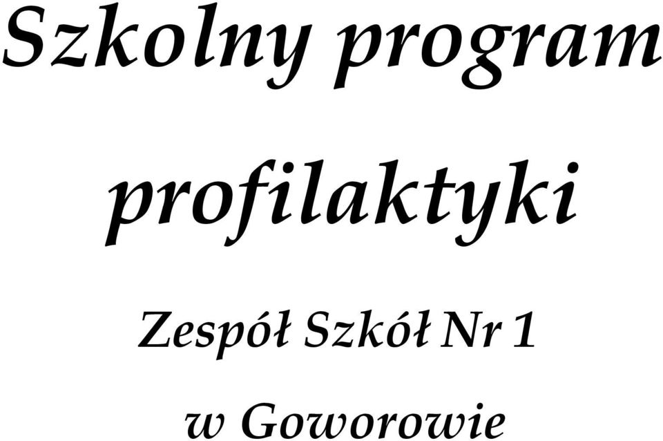 profilaktyki