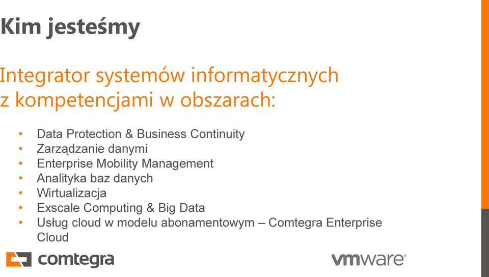 Enterprise Mobility Management Analityka baz danych Wirtualizacja