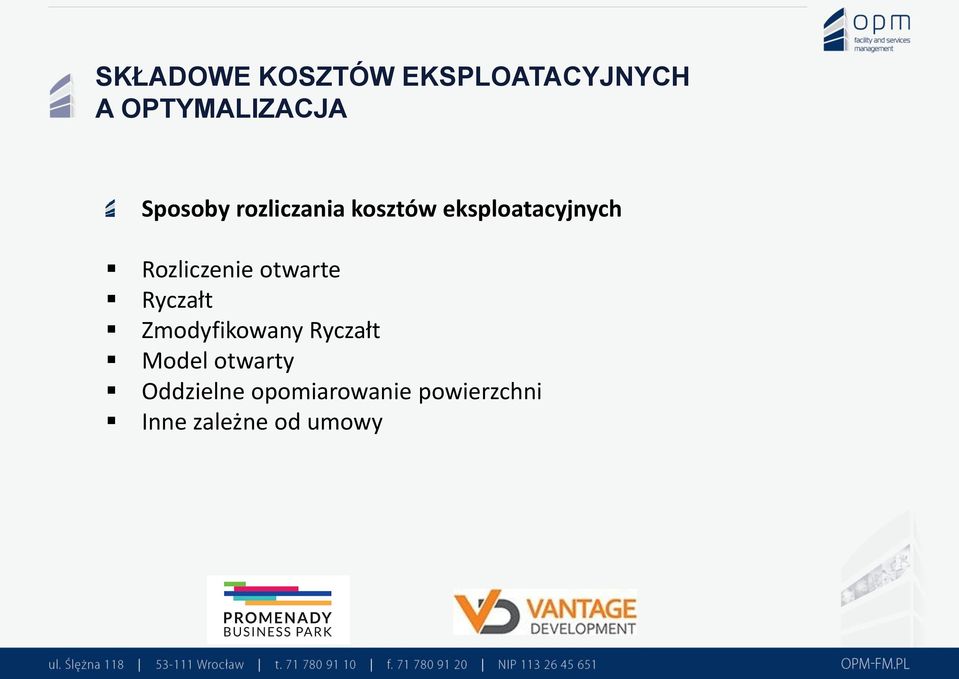 Rozliczenie otwarte Ryczałt Zmodyfikowany Ryczałt