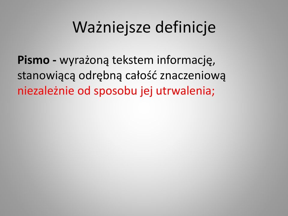 stanowiącą odrębną całość