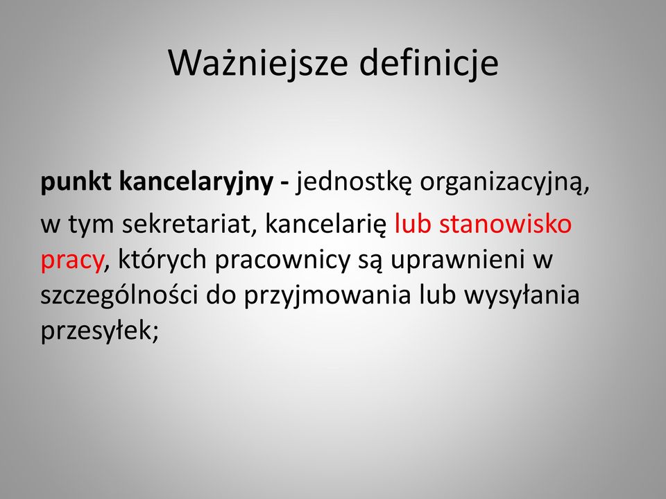 stanowisko pracy, których pracownicy są uprawnieni