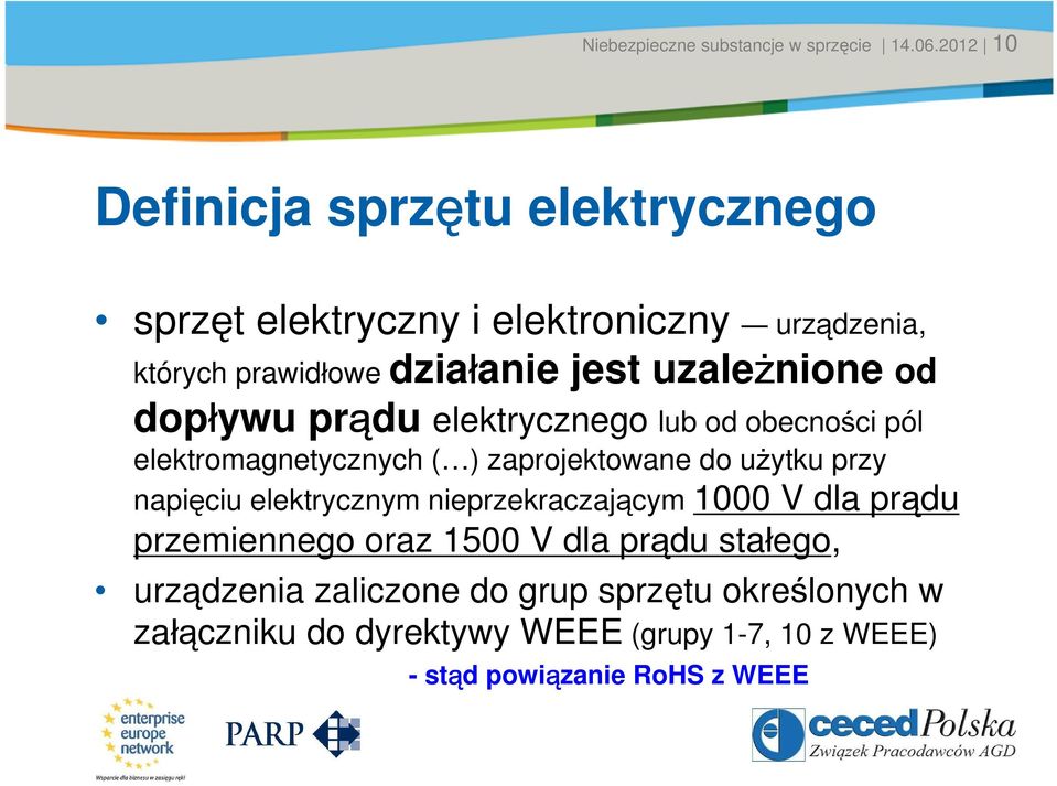 prawidłowe działanie jest uzależnione od dopływu prądu elektrycznego lub od obecności pól elektromagnetycznych ( ) zaprojektowane do