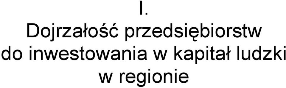 inwestowania w