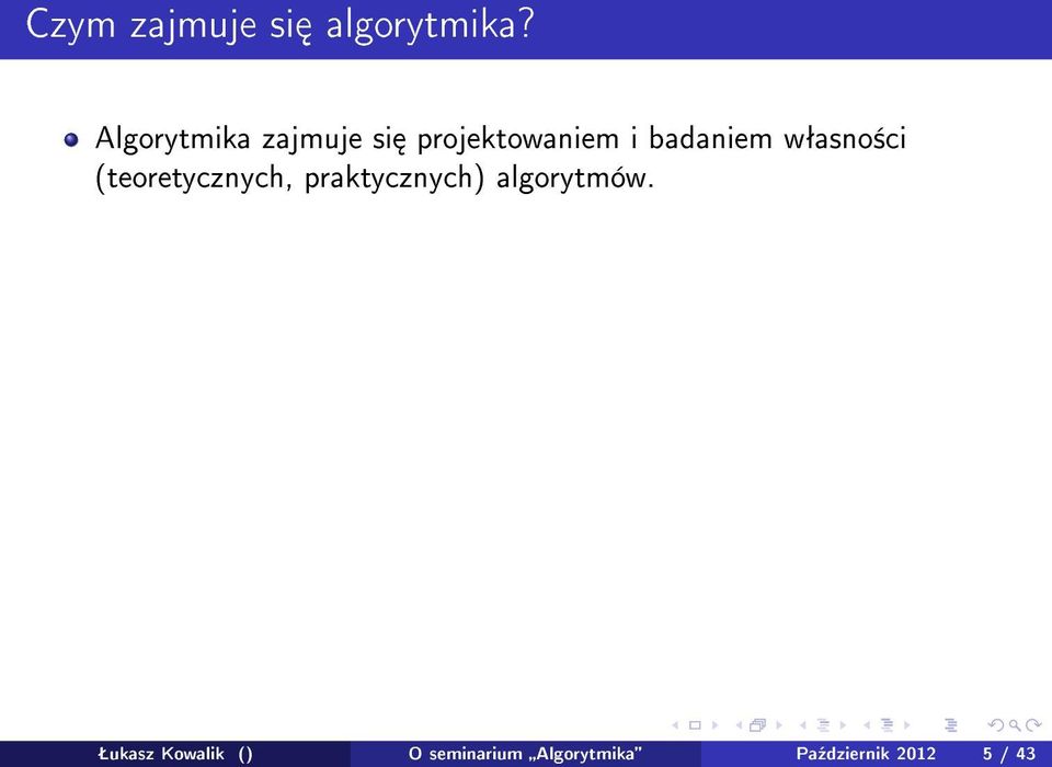 wªasno±ci (teoretycznych, praktycznych)