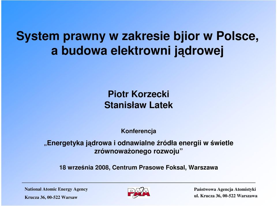 Energetyka jądrowa i odnawialne źródła energii w świetle