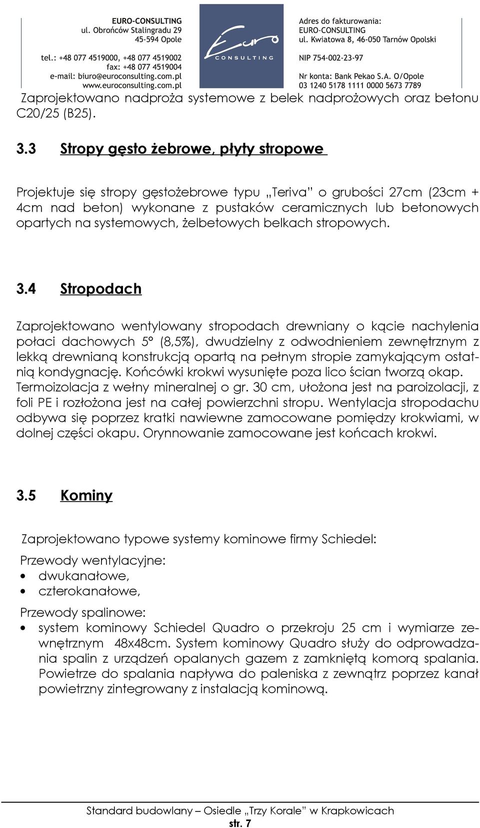 żelbetowych belkach stropowych. 3.